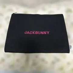 Jack Bunny メッシュポーチ ブラックピンク　ランドリーバックのサムネイル
