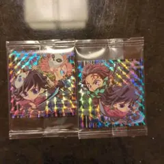 13弾 鬼滅の刃 シールウエハース SR 冨岡義勇 錆兎 炭治郎　2枚セット