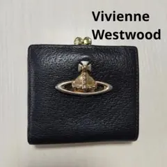 Vivienne Westwood ブラック 二つ折り財布 がま口 ビッグオーブ