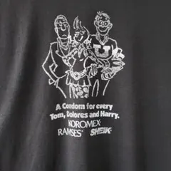 ​【80s USA製】スクリーンスターズ ジョーク Tシャツ 黒 L メッセージのサムネイル