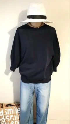 りこりこ様 C6258 メッシュ切り替えニット