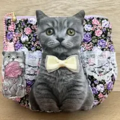 ダーツ入ころりんポーチ☆コヤンイサムチョン☆ぷっくり猫ちゃん☆マスコット付