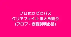 ビビバス クリアファイル まとめ売り
