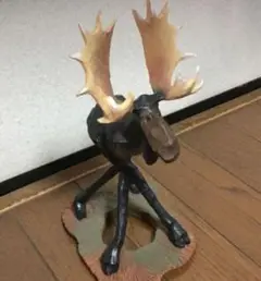 トナカイの木製彫刻 約15cm