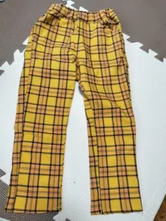 ムージョンジョン チェック柄ロングパンツ　110のサムネイル