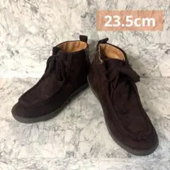 モカシンモスモス モカシン ショートブーツ アンクル ブラウン 茶 M 23.5