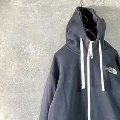 THE NORTH FACE　パーカー　リアビュー　ネイビー　ジップアップ