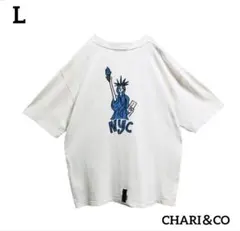 CHARI＆COチャリアンドコーTシャツNY自由の女神プリントロゴカジュアル古着