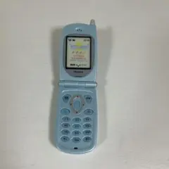 本当に録音再生！なつかしのガラケーマスコット 水色