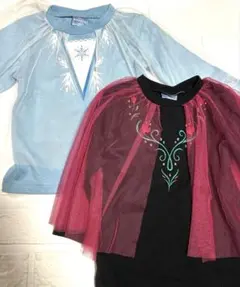 アナと雪の女王　長袖Tシャツ　エルサ＆アナ2枚セット　80サイズ