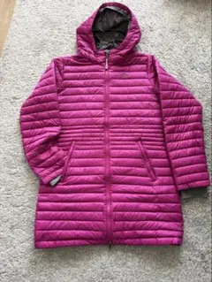 L.L.Beanフード付きピンクパープルダウンジャケットコートXLウルトラライト