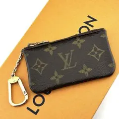 【良品】ルイヴィトン　モノグラム　ポシェット・クレ　コインケース　ブラウン