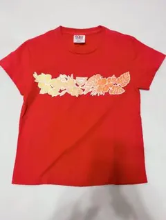ロキシー Tシャツ レディース S 赤 USA製 ハイビスカス ボタニカル 古着のサムネイル