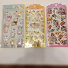 サンリオシェイカー・ウサハナpowerpuffgirlsドロップジェリー3枚