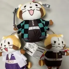 鬼滅の刃ラスカルコラボぬいぐるみ 3体セット