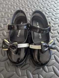 Fortune smile フォーマルシューズ 15.5 ブラック リボン付き