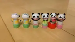 生茶パンダ フィギュア ハンコ 6体セット
