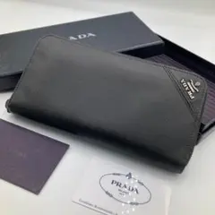 ！極美品！　PRADA プラダ　ラウンドファスナー　長財布　21A