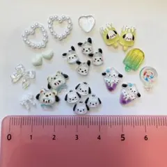 ぽちゃっこ ハート アイス キャンディー パール パーツ 23こ セット