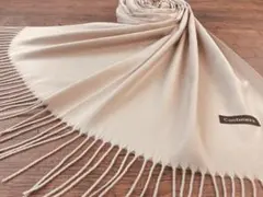 カシミア 無地 PLAIN 大判 ストール B.GRAY ベージュグレー系