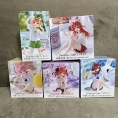 五等分の花嫁フィギュアDesktop Cute Cat room wear 5個