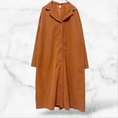 【Bugefushi】長袖ロングブラウスシャツワンピース ボタンダウン 無地