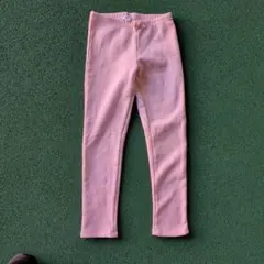 140cm ピンク レギンス リボン付き