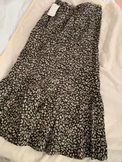 ヒョウ柄フレアスカート Mサイズ