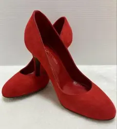 Sergio Rossi スエード赤34