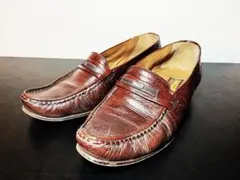 レザー スリッポン