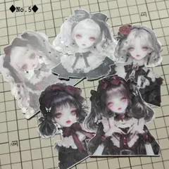 ◆No.5◆ パーツつき カット済み コラージュ素材 ハンドメイド素材