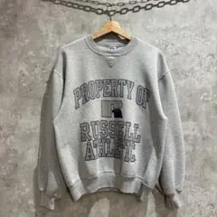 送料無料 USA古着 ラッセル USA製 企業ロゴ 90s スウェット 古着