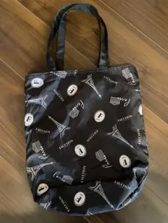 FAUCHON エコバッグ　　エッフェル塔柄　 リバーシブル