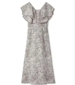 snidel ラッフルカラーパイピングワンピース CGRY サイズ0