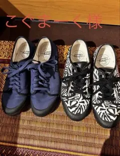spring court × agnes b. ブルー&ゼブラ柄 スニーカーのサムネイル