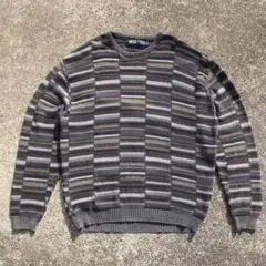 USA製 90's R&R CASUALS 大きめ 古着コットンニットセーターのサムネイル