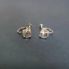 白水晶イヤリング