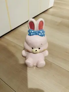 swimmerスイマーウサギ型陶器貯金箱