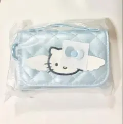 サンリオ ハローキティ ウォレット型コインパース　ミニチュアキルト 水色
