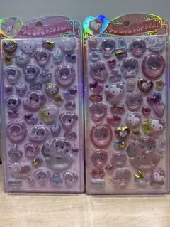 正規品　うるちゅるポップシール　マイメロ＆キティベビー　2枚セット
