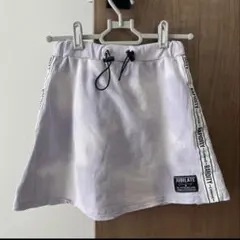 薄紫色 サイドロゴテープ キュロットスカート　140cm