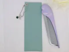 訳あり品 ReFaハートコームケース フェイクレザー チャーム付き