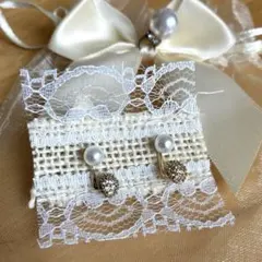 パールのエレガントピアス　ツーウェイ仕様