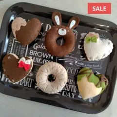 ☆ハンドメイド☆フェルトドーナツ6個セット