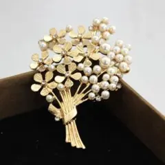 花束ブローチ フラワー 上品 セレモニー フォーマル 結婚式 入学式 卒業式