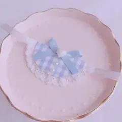 【ジャンク品】ぬい服　スタイ　いつぬい　水色のサムネイル