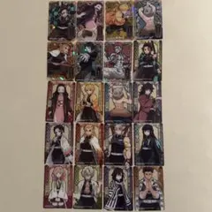 鬼滅の刃 ステンドグラスカード1 パックver コンプリートセット20枚