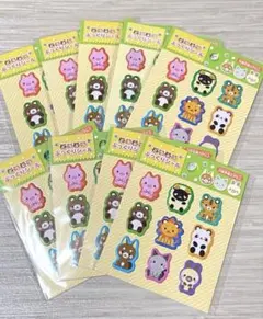 どうぶつ　ぷっくりシール　たっぷり9枚セット！