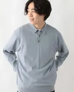 メルティライトニット　ポロ　ユニセックス　Sサイズ