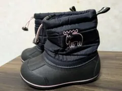 moz モコモコスノーブーツ ネイビー